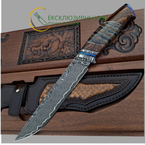 МРІЯ авторський ніж ручної роботи Aleksandr Kasinec, сталь Rex 121CPM в ламінаті, 67 HRC, купити замовити в Україні